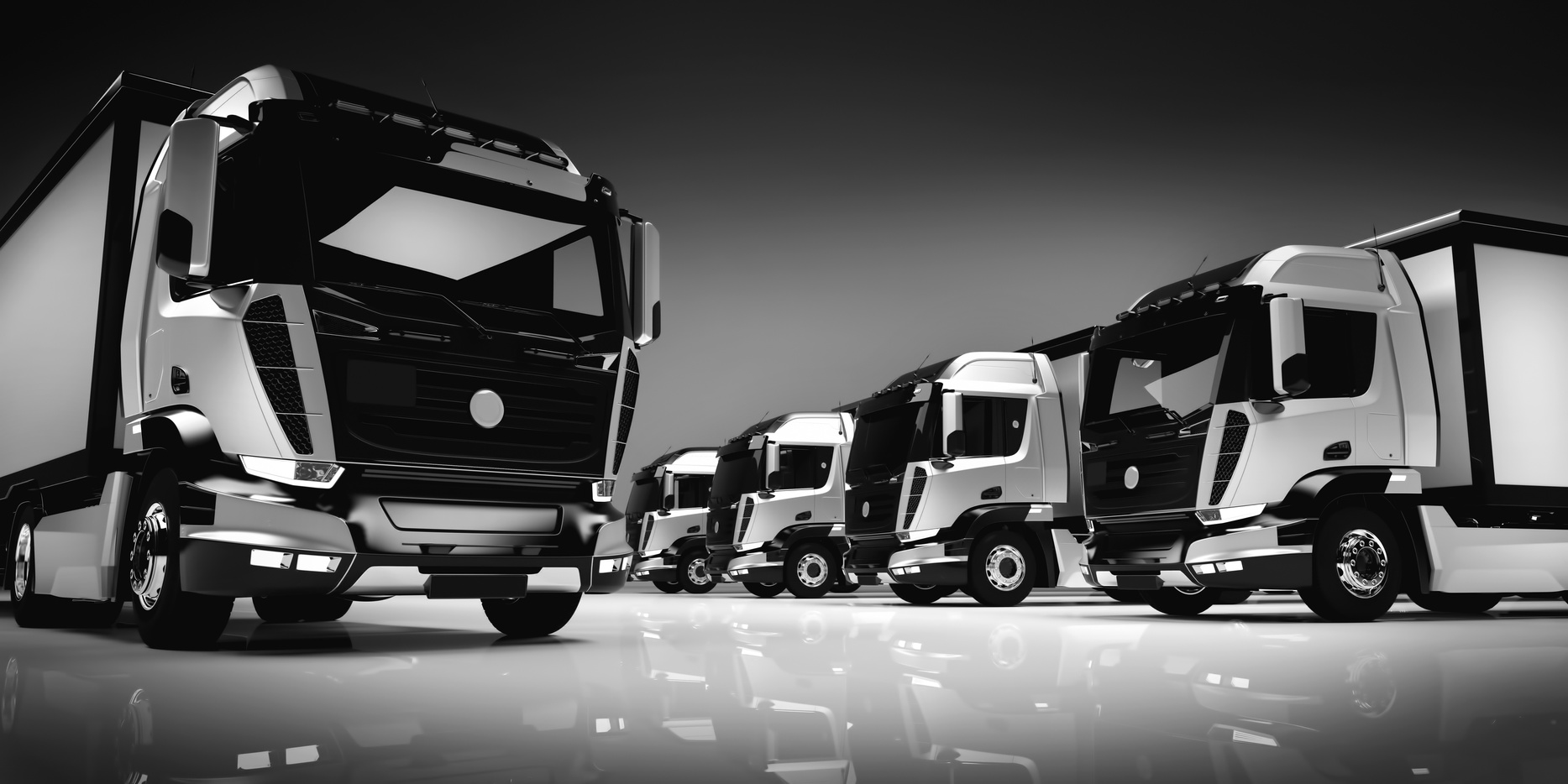 Fleet of Modern Trucks